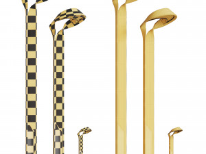 artform hi-glo and lo-glo street and path lights 3 light 6 colors 3Dモデル