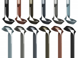artform hi-glo and lo-glo street and path lights 3 light 6 colors 3Dモデル