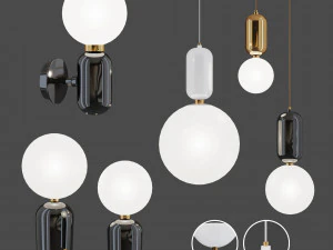 lampes parachilna aballs Modèle 3D