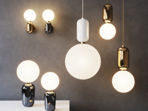 parachilna aballs lamps Modèle 3D