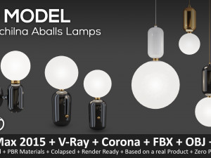parachilna aballs lamps Modèle 3D