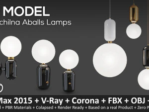 parachilna aballs lamps 3D Model