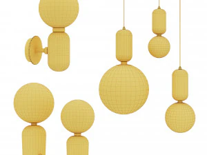 parachilna aballs lamps 3D Model