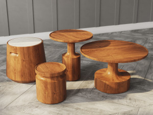 turn tables - 4 models 3D Model