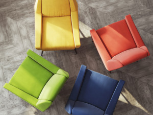 roco accent armchair - 4 colors Model 3D