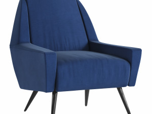 roco accent armchair - 4 colors Model 3D