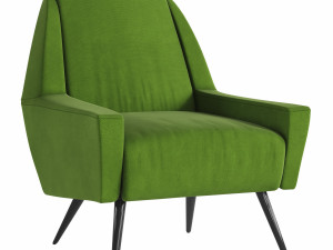 roco accent armchair - 4 colors Model 3D