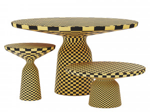 bell tables set - 3 models - 10 materials 3D 模型
