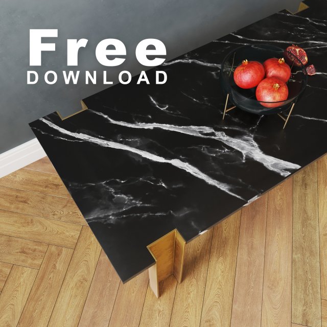 alcide rectangular marble coffee tables Modello 3D .c4d .max .obj .3ds .fbx .stl .blend 