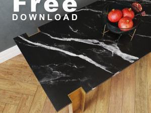 alcide rectangular marble coffee tables 3D Model