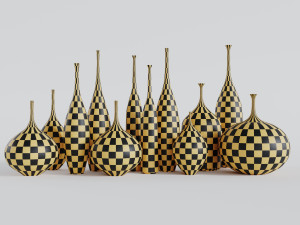 sophie cook porcelain - 12 pieces Model 3D