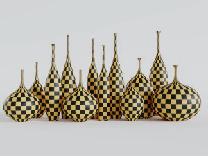 sophie cook porcelain - 12 pieces 3D Model