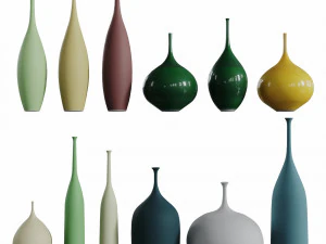 sophie cook porcelain - 12 pieces 3D Model