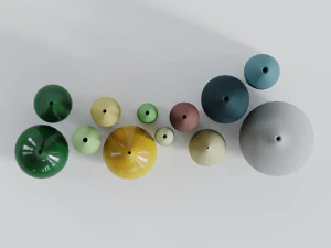 sophie cook porcelain - 12 pieces 3D Model