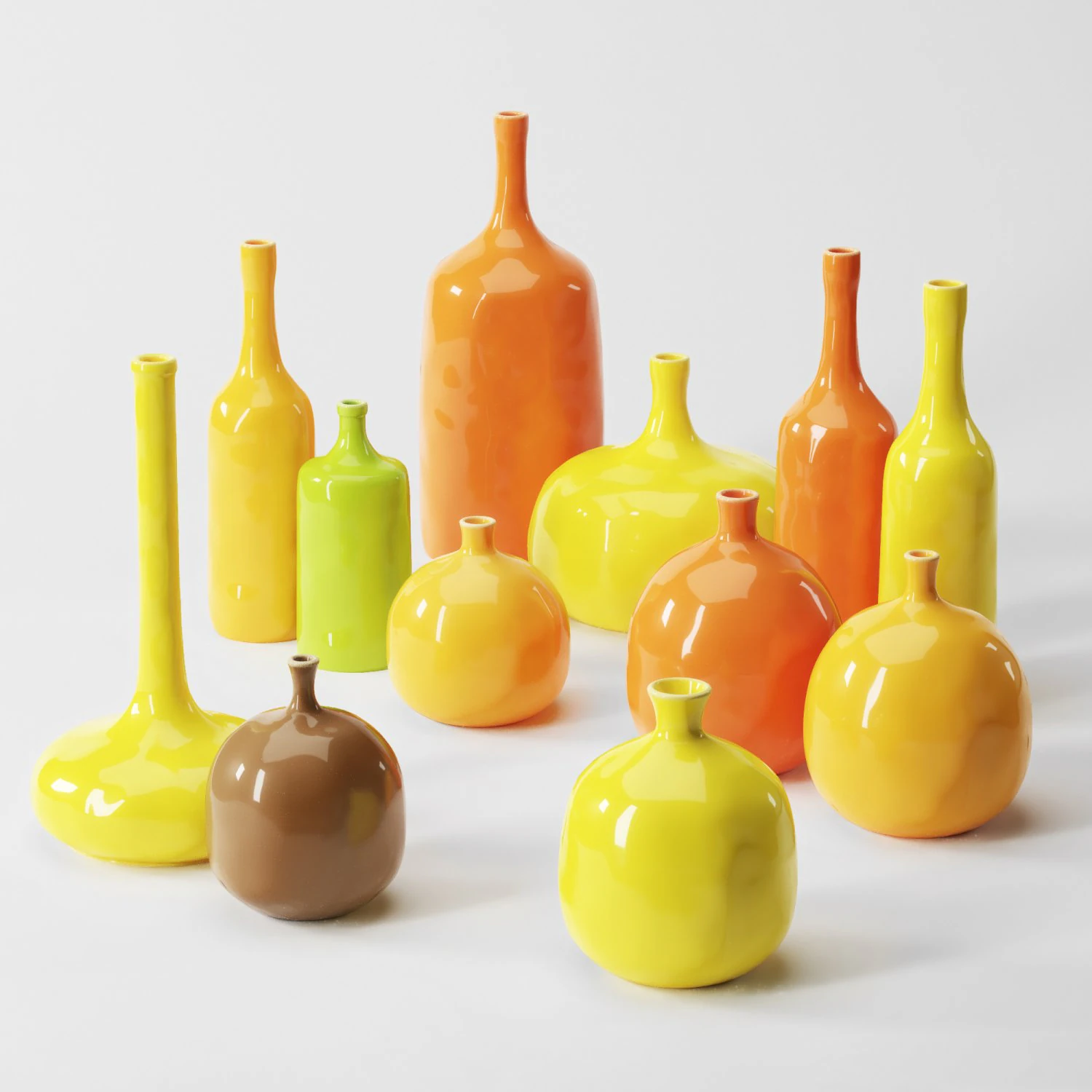 jacques ruelland and dani ruelland 12 vases 3D Model .c4d .max .obj .3ds .fbx .stl .blend 