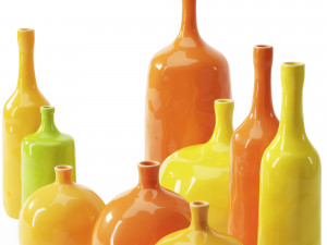 jacques ruelland and dani ruelland 12 vases 3D Model