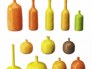 jacques ruelland and dani ruelland 12 vases 3D Model
