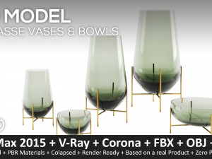 echasse vases bowls theresa rand - 5 model Model 3D