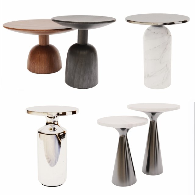 side tables set 01 Modèle 3D .c4d .max .obj .3ds .fbx .stl .blend 
