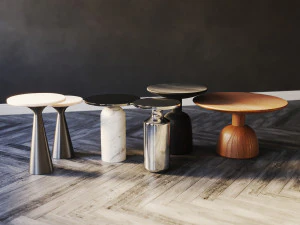 side tables set 01 3D Model