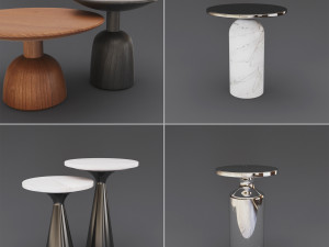 side tables set 01 Modèle 3D