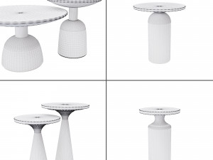side tables set 01 Modèle 3D