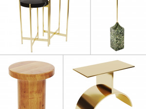 side tables set 02 3D Model