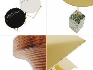 side tables set 02 3D 模型