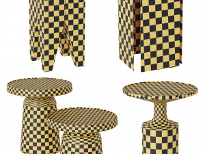 side tables set 06 3D 모델