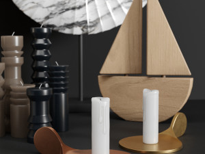 decorative set 2 28 pieces Modello 3D
