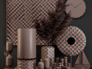 decorative set 2 28 pieces Modello 3D