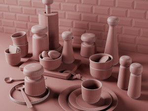 decorative set 3 18 models 3D Model