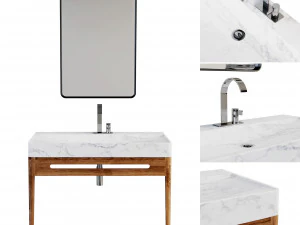 Casa de banho 8 Fiji1 com 3 materiais Modelo 3D