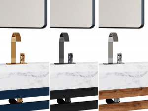 Bathroom 8 Fiji1 with 3 Materials 3D Model