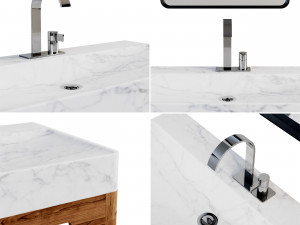 Bathroom 8 Fiji1 with 3 Materials 3D Model