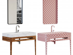 Bathroom 8 Fiji1 with 3 Materials 3D Model