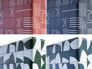 Tile 4K Materials A2 - 2 materials and 4 colors CG Textures