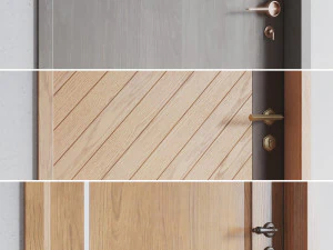 T&uuml;ren 3 3 Modelle 3D Modell