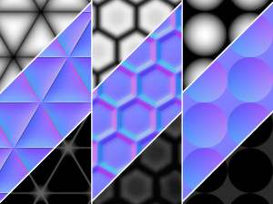 Glass 4K Materials V1-2 - 3 materials CG Tekstury