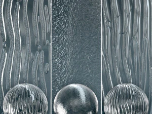 Materiais de vidro 4K V1-4 - 3 materiais Texturas CG