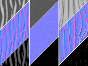 Materiais de vidro 4K V1-4 - 3 materiais Texturas CG