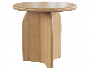 Lulu and Georgia Ada Oval Coffee Table and Side Table Natural 3D 모델