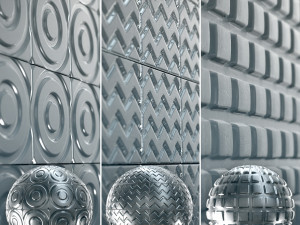 Glass 4K Materials V2-2 - 3 materials CG テクスチャ