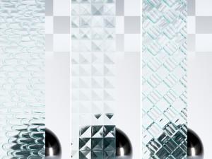 Glass 4K Materials V2-3 - 3 materials CG Textures