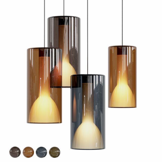 LAMPATRON MASS Pendant Light 3D Model .c4d .max .obj .3ds .fbx .stl .blend 