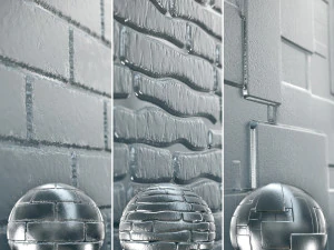 玻璃 4K 材料 V2-5 - 3 种材料 CG 纹理