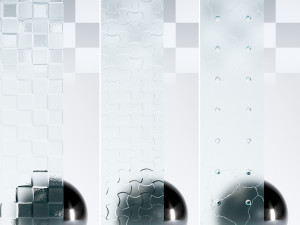 Glass 4K Materials V2-6 - 3 materials CG 纹理