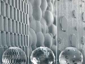 Glass 4K Materials V2-7 - 3 materials CG 텍스쳐