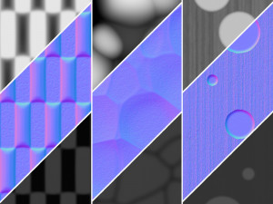 Glass 4K Materials V2-7 - 3 materials CG 텍스쳐