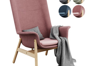 IKEA VEDBO Armchair with high backrest 3D Модель